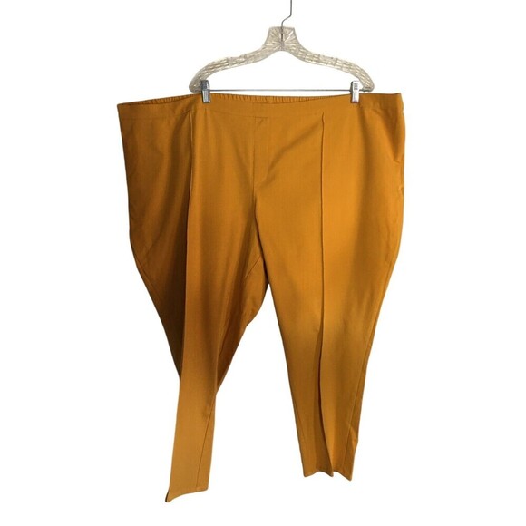 Isaac Mizrahi Pants Women's Size 32 WP Yellow Stretch Pull On Plus Petite - Picture 1 of 5